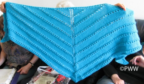 Mary's knit shawl