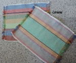 Jo's woven reversible name draft place mats